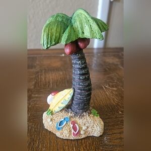 Tropical Palm Tree Figurine For Fish Tank
